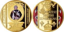 World Coins - United Kingdom , Medal, Queen Elisabeth II, , Copper Gilt
