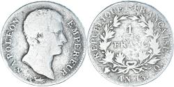 World Coins - Coin, France, Napoleon I, Franc, AN 13, Perpignan, , Silver, KM:656.12
