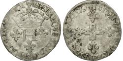 World Coins - Coin, France, Henri III, Double Sol Parisis, 1579, Toulouse, , Billon