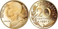World Coins - Coin, France, Marianne, 20 Centimes, 1991, Paris, BE,