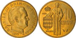 World Coins - Coin, Monaco, Rainier III, 10 Centimes, 1975, , Aluminum-Bronze, KM:142