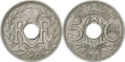 World Coins - France, 5 Centimes, Lindauer, 1927, Copper-nickel, , Gadoury:170