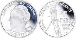 World Coins - Coin, France, Arletty, Centenaire du Cinéma, 100 Francs, 1995, Paris,