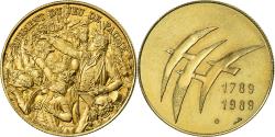 World Coins - France, Medal, Révolution Française, Serment du Jeu de Paume, History, 1989