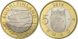 World Coins - Finland, 5 Euro, Animals of the Provinces - Karelia, 2014, Bi-Metallic