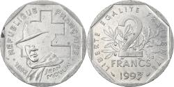 World Coins - France, 2 Francs, Jean Moulin, 1993, Paris, Nickel, , Gadoury:547