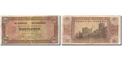 World Coins - Banknote, Spain, 50 Pesetas, 1938, 1938-05-20, KM:112a, EF(40-45)