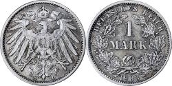 World Coins - Coin, GERMANY - EMPIRE, Wilhelm II, Mark, 1908, Munich, , Silver, KM:14