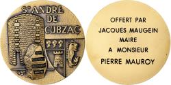 World Coins - France, Medal, La Ville de Saint André de Cubzac à Pierre Mauroy, Bronze