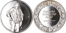 World Coins - France, Medal, Peinture, Rembrandt,  Hendrickje se baignant dans une Rivière
