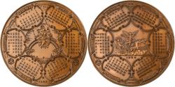 World Coins - France, Medal, Calendrier, 1964, Bronze,