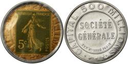 World Coins - Coin, France, Société générale, 5 Centimes, Timbre-Monnaie,