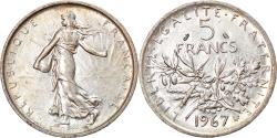 World Coins - Coin, France, Semeuse, 5 Francs, 1967, Paris, , Silver, KM:926