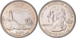 Us Coins - Coin, United States, Quarter Dollar, Quarter, 2003, U.S. Mint, Denver, Maine