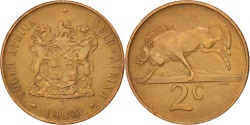 World Coins - South Africa, 2 Cents, 1984, , Bronze, KM:83