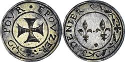 World Coins - France, Denier à épouser, Collection Térisse, , Silver, Terisse:D24