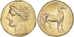 Ancient Coins - Zeugitana, Stater, ca. 290-270 BC, Carthage, Electrum,