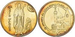 World Coins - France, Medal, Alsace - Mont Sainte-Odile - le couvent, Gilt steel,