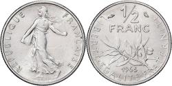 World Coins - France, 1/2 Franc, Semeuse, 1965, Paris, Nickel, , Gadoury:429