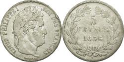 World Coins - Coin, France, Louis-Philippe, 5 Francs, 1836, Rouen, , Silver