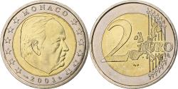 World Coins - Monaco, Rainier III, 2 Euro, 2001, Monnaie de Paris, Bi-Metallic,