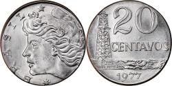 World Coins - Coin, Brazil, 20 Centavos, 1977, planchet error, , Stainless Steel