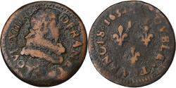 World Coins - France, Louis XIII, Double Tournois, 1632, Copper, , Gadoury:9a