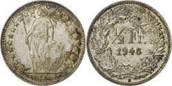 World Coins - Switzerland, 1/2 Franc, 1948, Bern, Silver, , KM:23