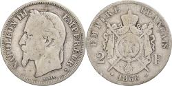World Coins - France, Napoleon III, 2 Francs, Napoléon III, 1866, Paris, Silver,