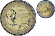 World Coins - France, 2 Euro, 2010, Paris, Appel du 18 Juin 1940, , Bi-Metallic, KM:1676