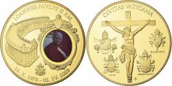 World Coins - Vatican, Medal, Pope John Paul II, 2011, Copper Gilt, Proof, Colorized
