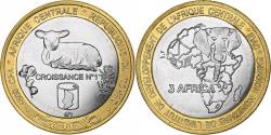World Coins - Chad, 4500 CFA Francs-3 Africa, 2005, Bi-Metallic,