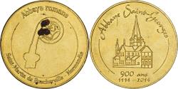 World Coins - France, Medal, Abbaye de Saint-Georges, 2014, Copper-nickel Aluminium,
