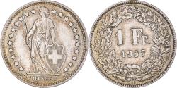 World Coins - Coin, Switzerland, Franc, 1957, Bern, , Silver, KM:24