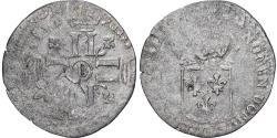 World Coins - France, Louis XIV, Quinzain aux 8 L, Sol de 15 deniers ou quinzain, Rouen