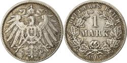 World Coins - Coin, GERMANY - EMPIRE, Wilhelm II, Mark, 1907, Hambourg, , Silver