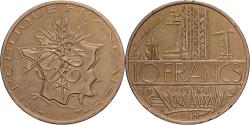 World Coins - France, 10 Francs, Mathieu, 1987, Tranche A, Nickel-brass, , KM:940