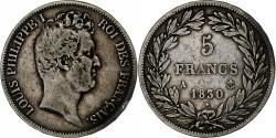 World Coins - Coin, France, Louis-Philippe, 5 Francs, 1830, Paris, , Silver, KM:738