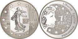World Coins - France, 1-1/2 Euro, Monnaie de Paris, La Semeuse, 2004, Paris, Silver,