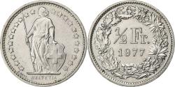 World Coins - Switzerland, 1/2 Franc, 1977, Bern, Copper-nickel, , KM:23a.1