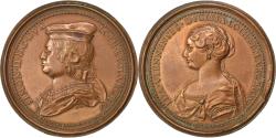 World Coins - France, Medal, Louis VII, History, , Bronze