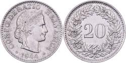 World Coins - Switzerland, 20 Rappen, 1944, Bern, Copper-nickel, , KM:29a