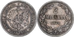 World Coins - Coin, Finland, Alexander II, 2 Markkaa, 1870, Helsinki, , Silver