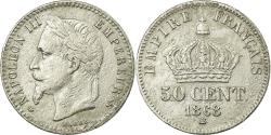 World Coins - Coin, France, Napoleon III, Napoléon III, 50 Centimes, 1868, Strasbourg