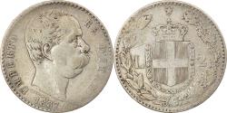 World Coins - Coin, Italy, Umberto I, 2 Lire, 1887, Rome, , Silver, KM:23