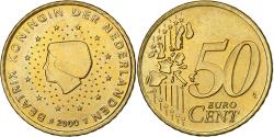 World Coins - Netherlands, Beatrix, 50 Euro Cent, 2000, Utrecht, Brass, , KM:239