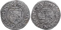 World Coins - Duchy of Lorraine, Charles III, 1/2 Carolus, 1575-1581, Nancy, Billon