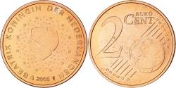 World Coins - Netherlands, Beatrix, 2 Euro Cent, 2003, Utrecht, BU, , Copper Plated