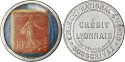 World Coins - Coin, France, Credit Lyonnais, 10 Centimes, 1920, Timbre-Monnaie,