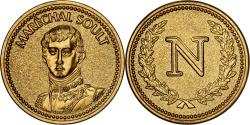 World Coins - France, Token, Napoléon Ier, Maréchal Soult, Copper-Nickel-Aluminum,